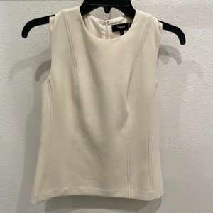 Theory cream tank size zero